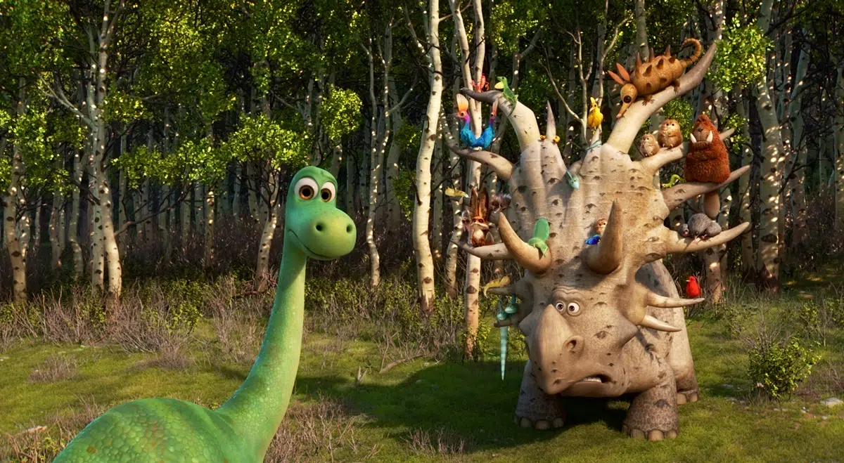 un gran dinosaurio