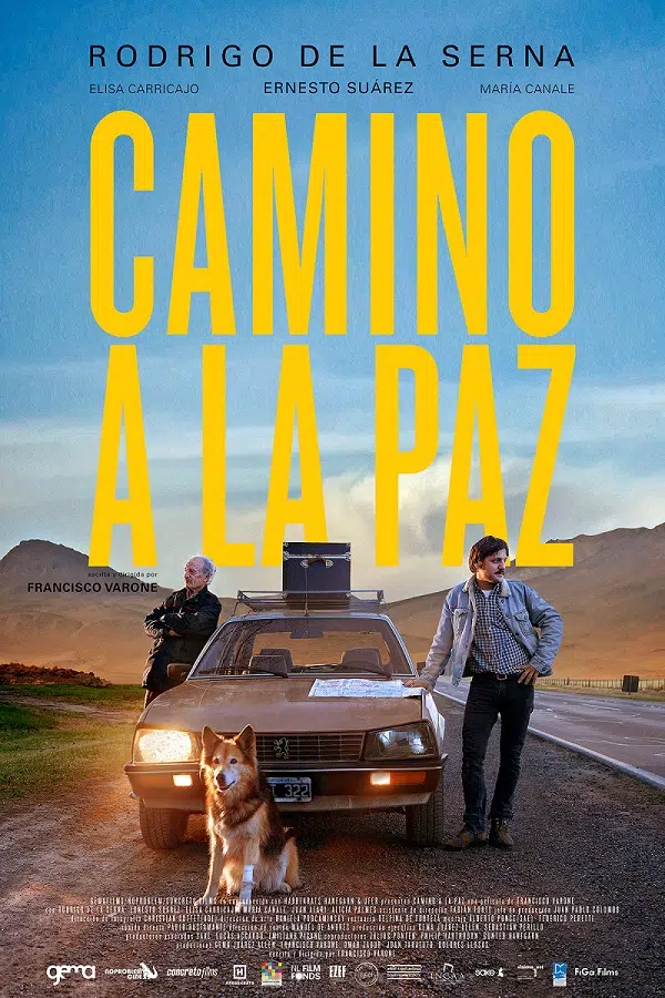 De la Serna y el actor mendocino Ernesto Suárez en "Camino a La Paz".