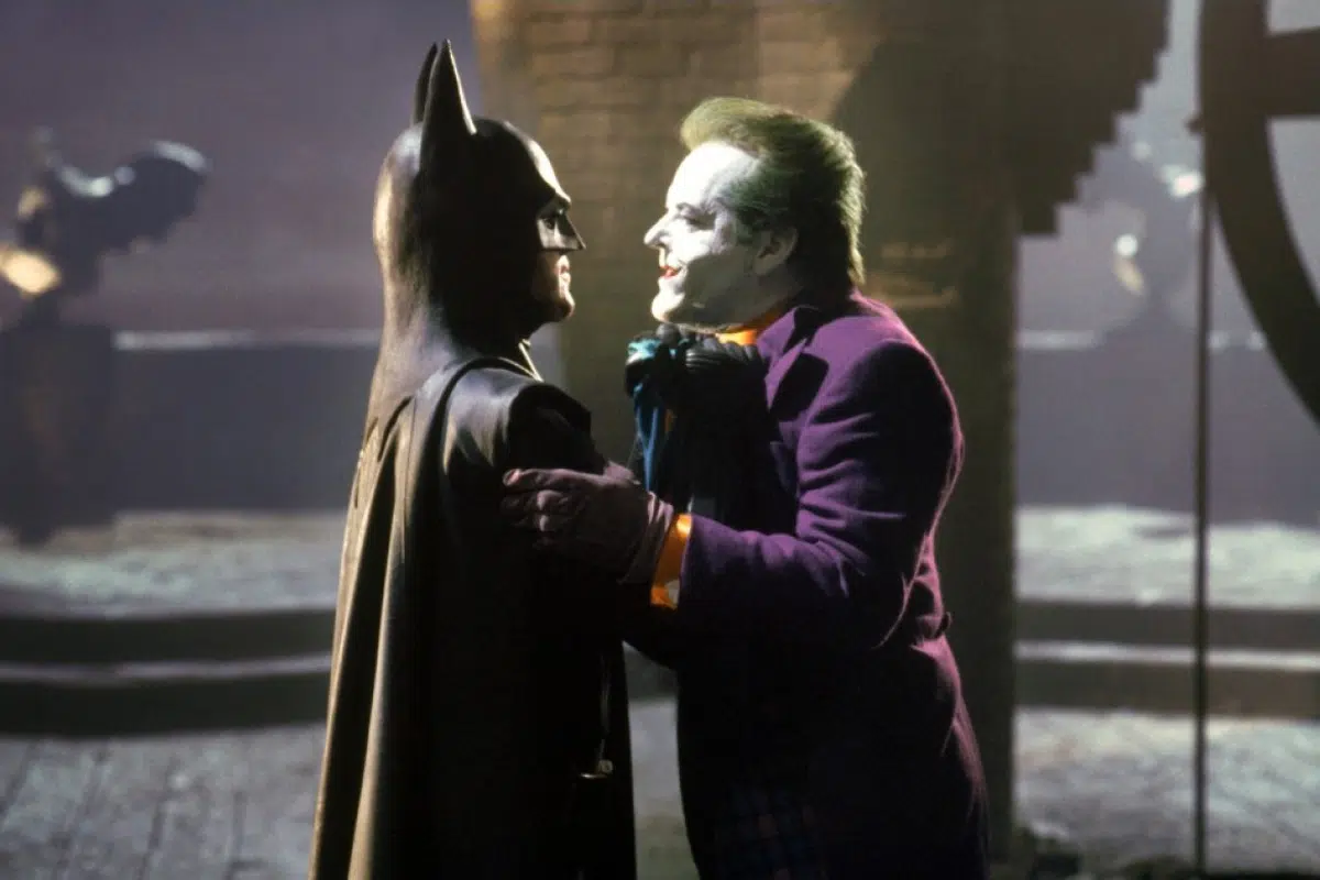 Michael Keaton y Jack Nicholson en la primera entrega de "Batman", de 1989.